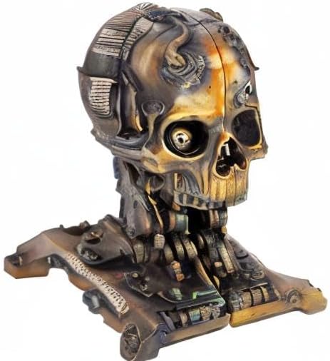 Design Toscano Cyborg Skeleton Bookend Statue