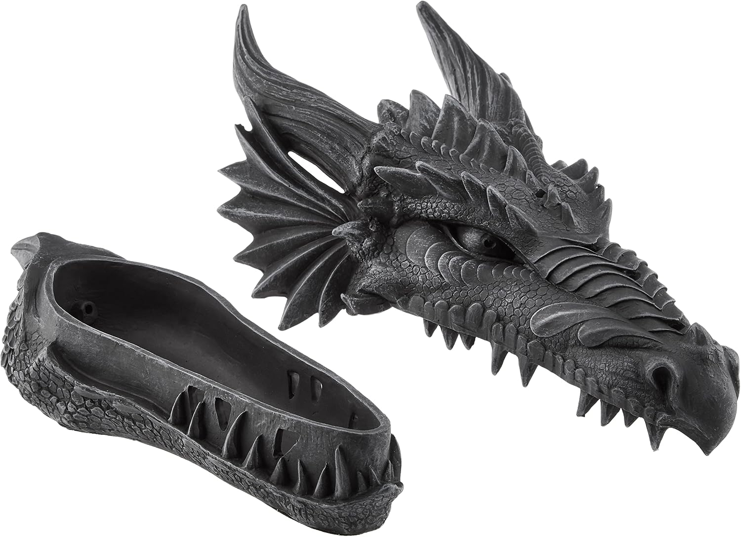 Design Toscano Stryker the Smoking Dragon Sculptural Incense Box