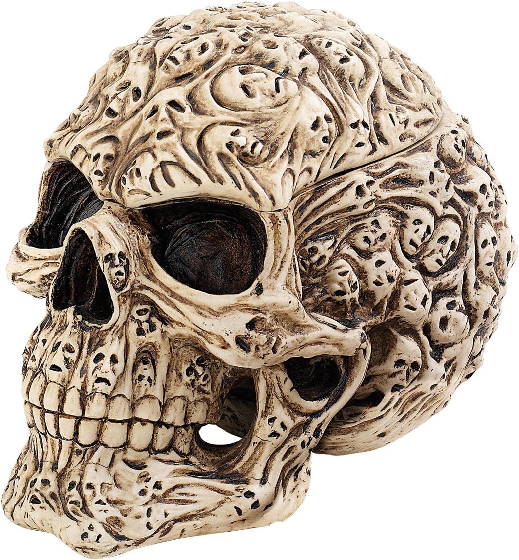 Design Toscano Skull's Soul Ghosts Jewelry Stash Box Halloween Decor, 4