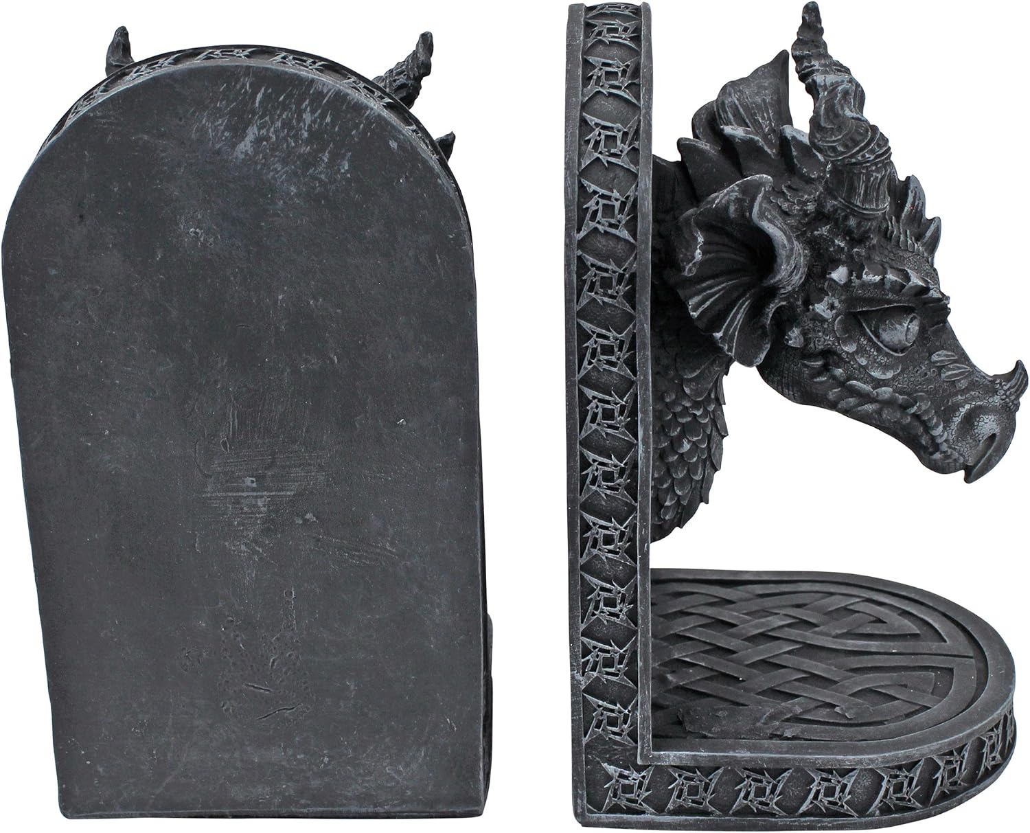 Design Toscano Gray Friar Dragon Bookends