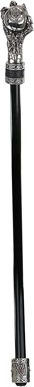Design Toscano The Dragonsthorne Collection: Dragons Grasp Gothic Walking Stick