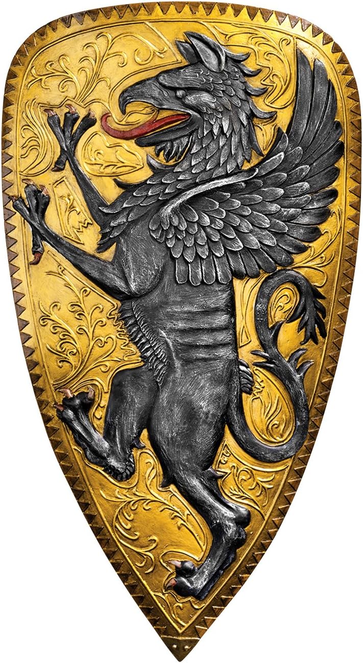 Design Toscano Villani Florence Gothic Griffin Shield Wall Sculpture