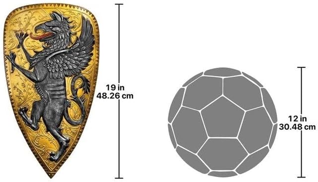 Design Toscano Villani Florence Gothic Griffin Shield Wall Sculpture