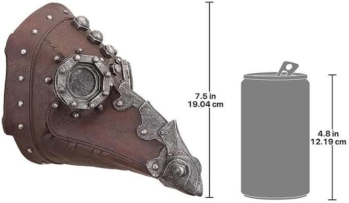 Design Toscano Doctor of Death Steampunk Plague Sculptural Mask