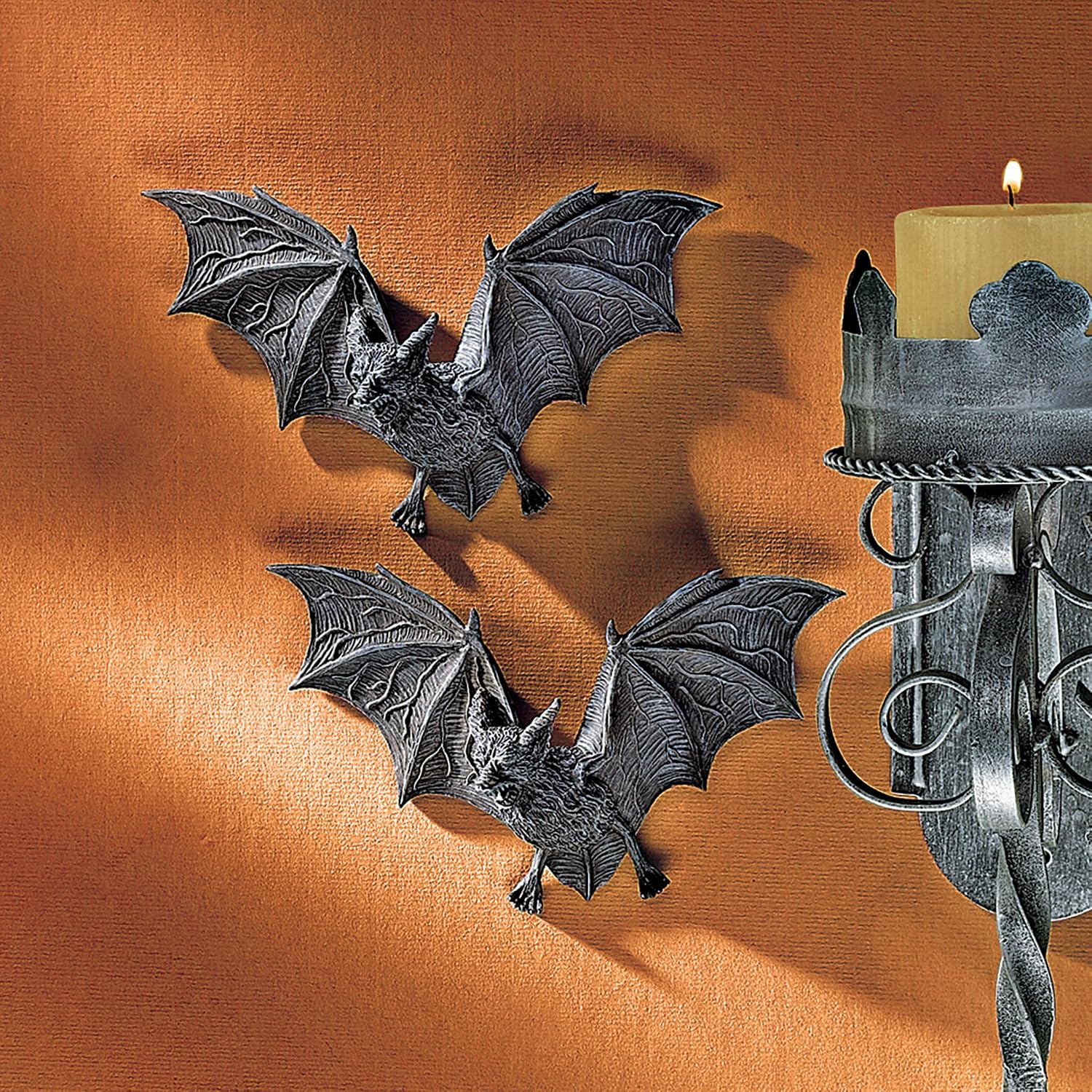 Design Toscano The Vampire Bats of Castle Barbarosa Wall Sculptures - Set