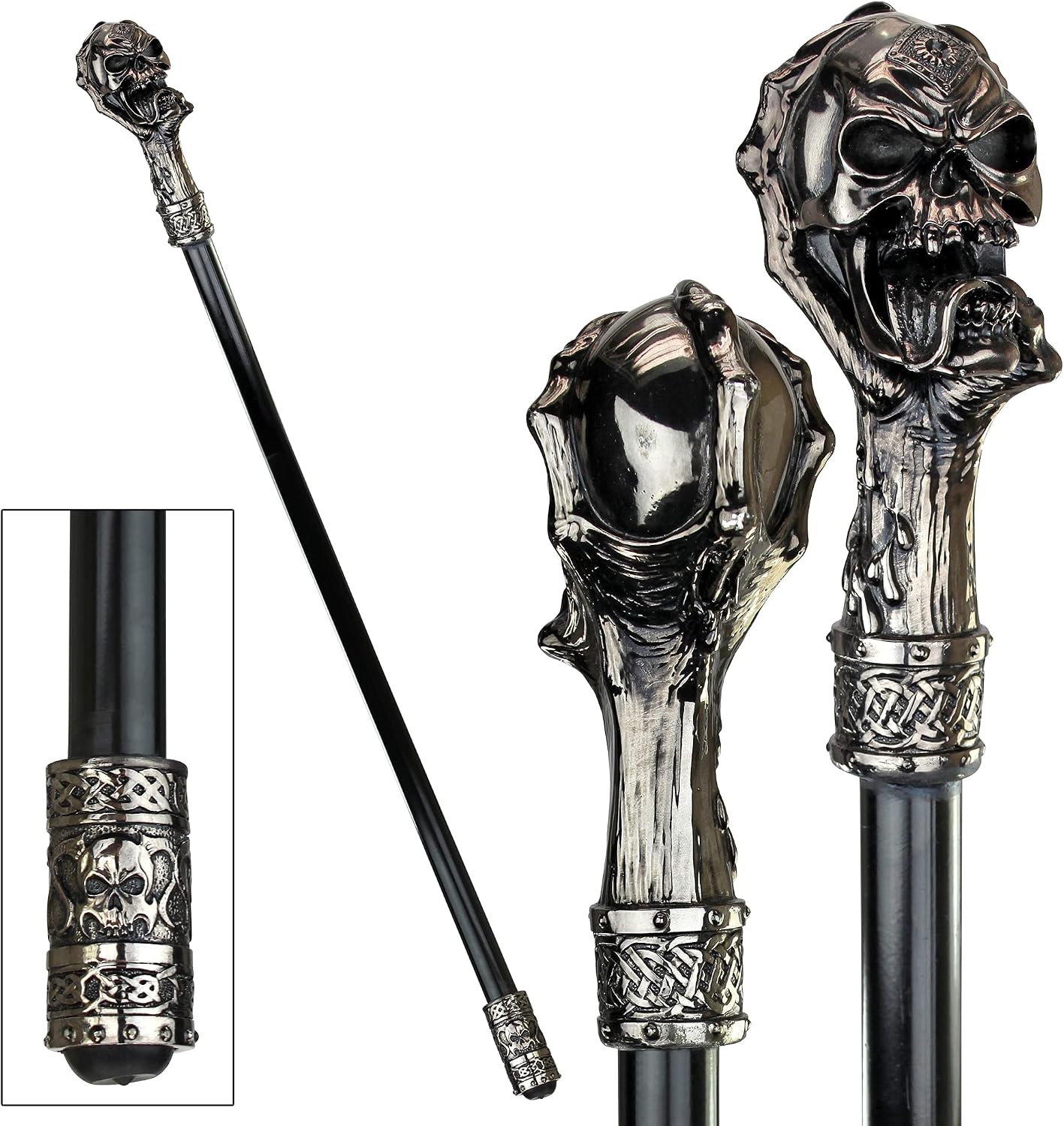 Design Toscano The Dragonsthorne Collection: Death's Grip Skull and Claw