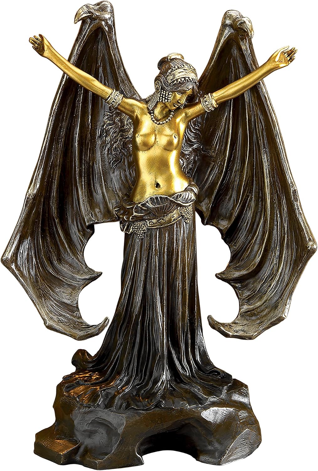 Design Toscano QS34759 Mistress of the Night, Dark Angel Statue, bronze