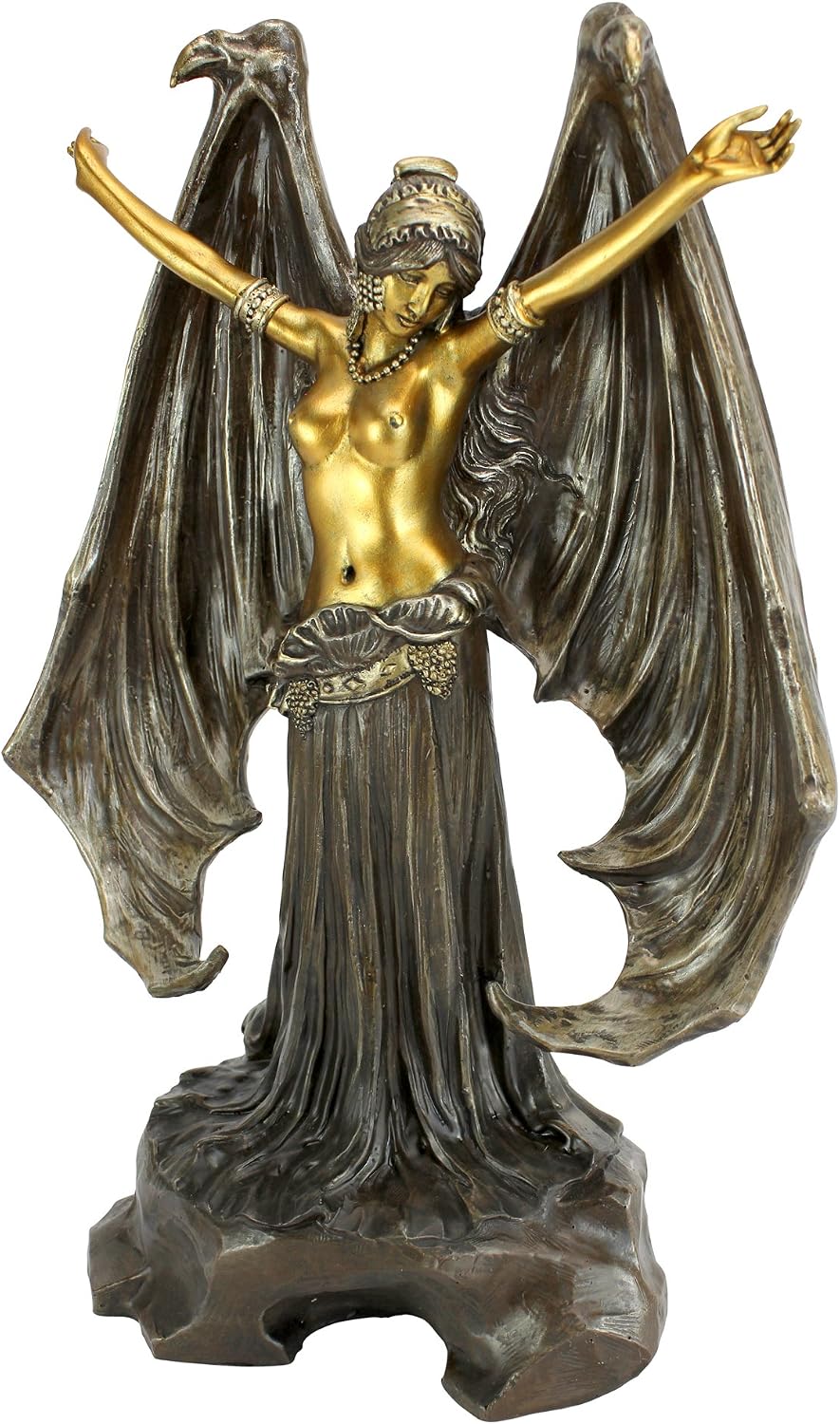 Design Toscano QS34759 Mistress of the Night, Dark Angel Statue, bronze