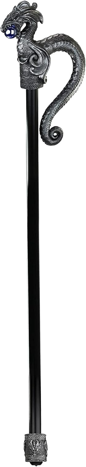 Design Toscano The Dragonsthorne Collection: Rampant Rogue Dragon Walking Stick