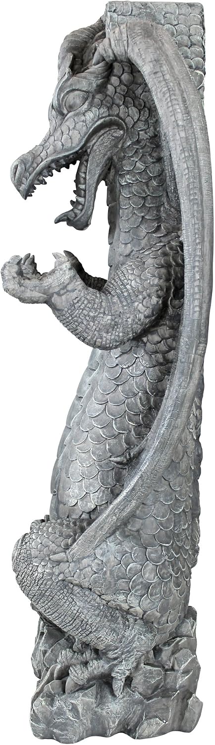 Design Toscano Zippy, the Dragon Sculptural Mail Post