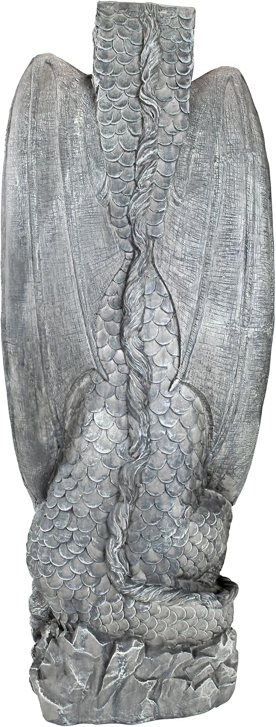 Design Toscano Zippy, the Dragon Sculptural Mail Post