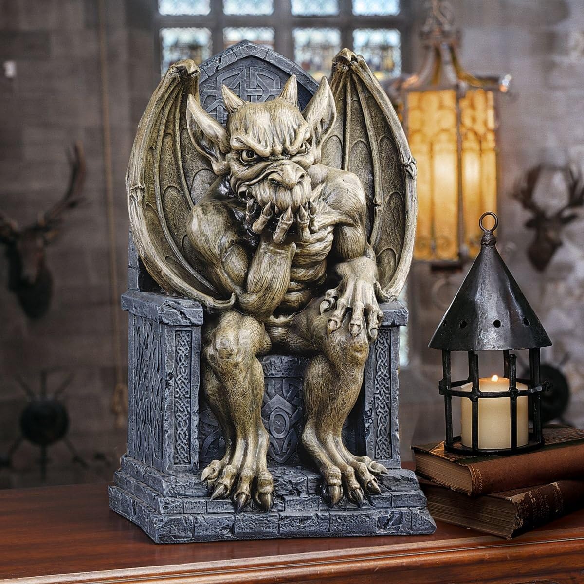 Design Toscano Hemlock's Gargoyle Throne Statue Large