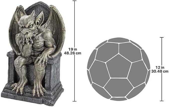 Design Toscano Hemlock's Gargoyle Throne Statue Large