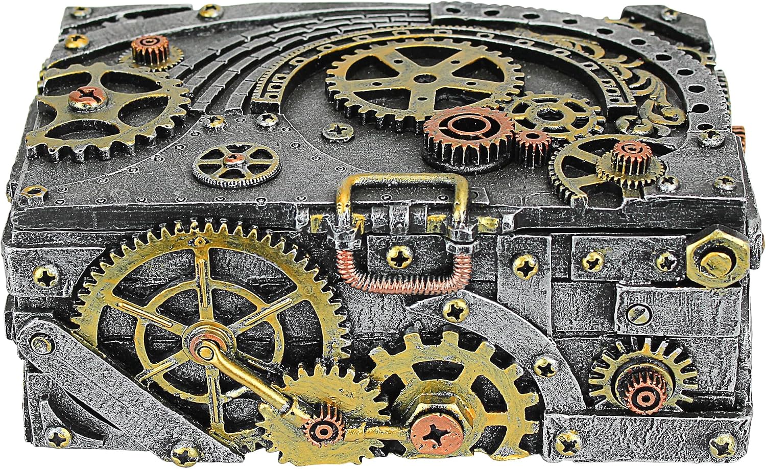 Design Toscano Steampunk Cog and Turbine Gearbox, Single, Pewter Twin