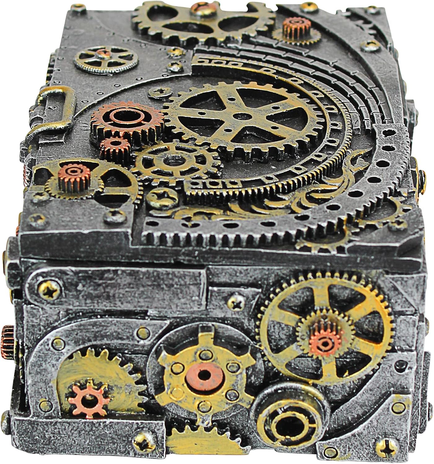 Design Toscano Steampunk Cog and Turbine Gearbox, Single, Pewter Twin