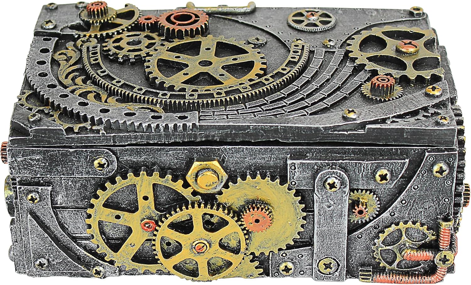 Design Toscano Steampunk Cog and Turbine Gearbox, Single, Pewter Twin