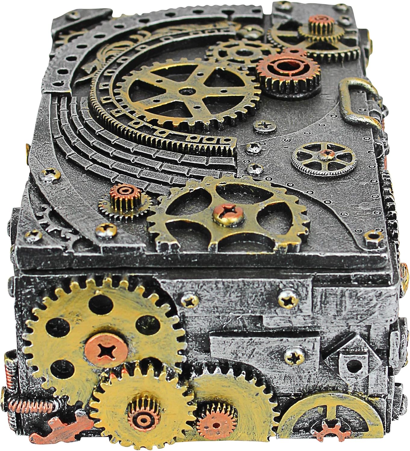 Design Toscano Steampunk Cog and Turbine Gearbox, Single, Pewter Twin