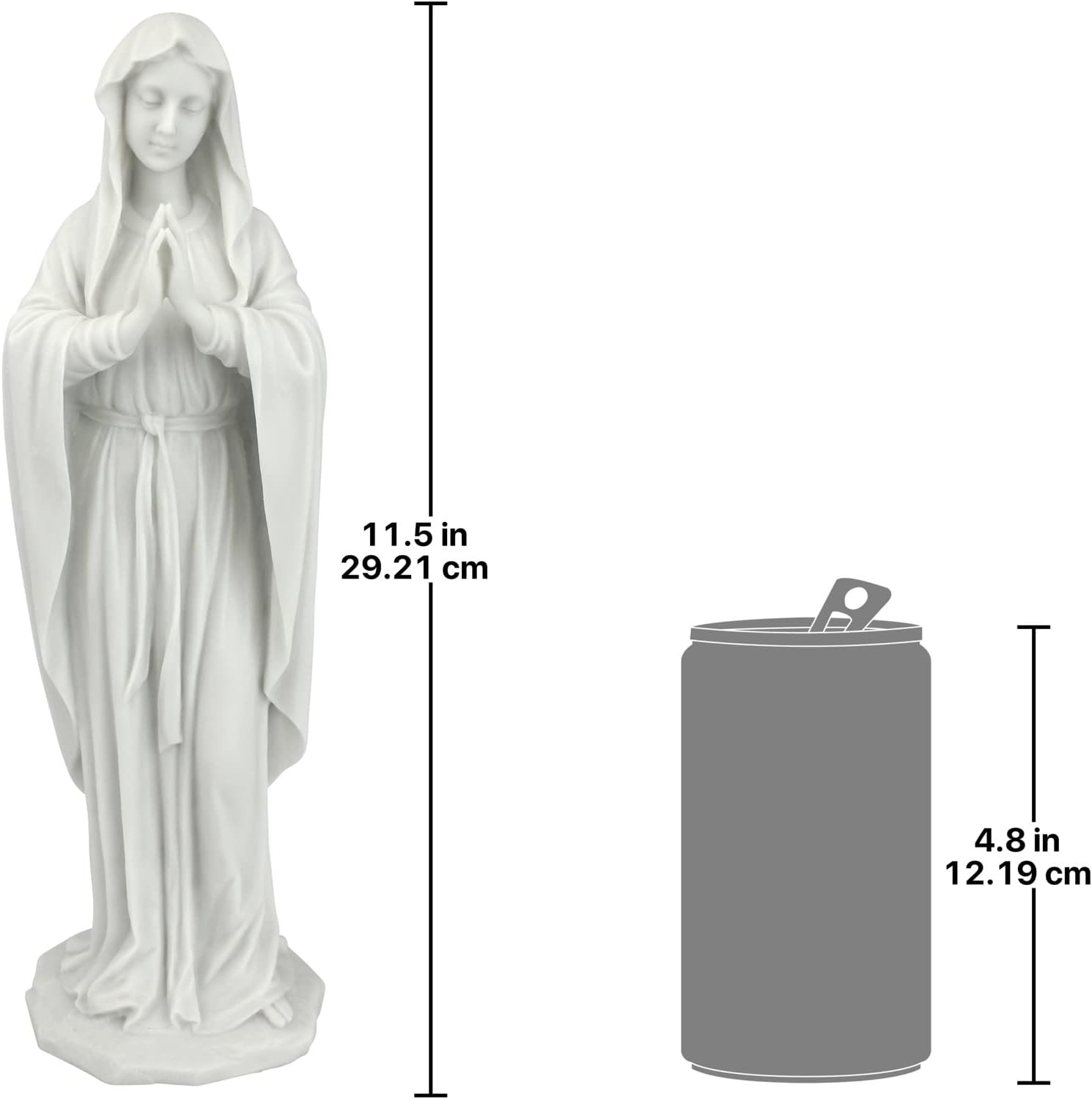 medium blessed virgin mary statue