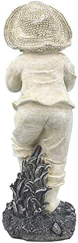 Design Toscano QL1006 Young Gardener Boy Statue, Two Tone Stone Finish