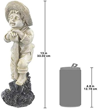 Design Toscano QL1006 Young Gardener Boy Statue, Two Tone Stone Finish