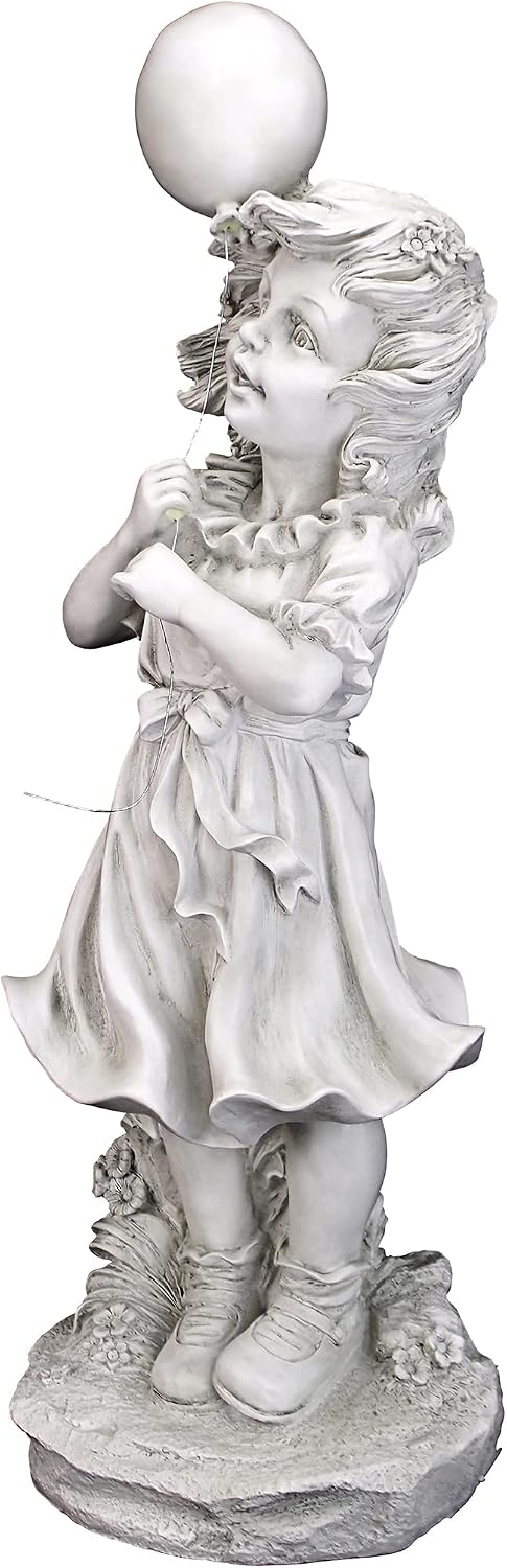 Design Toscano SH381029 Jessie and Her Balloon Statue,antique stone