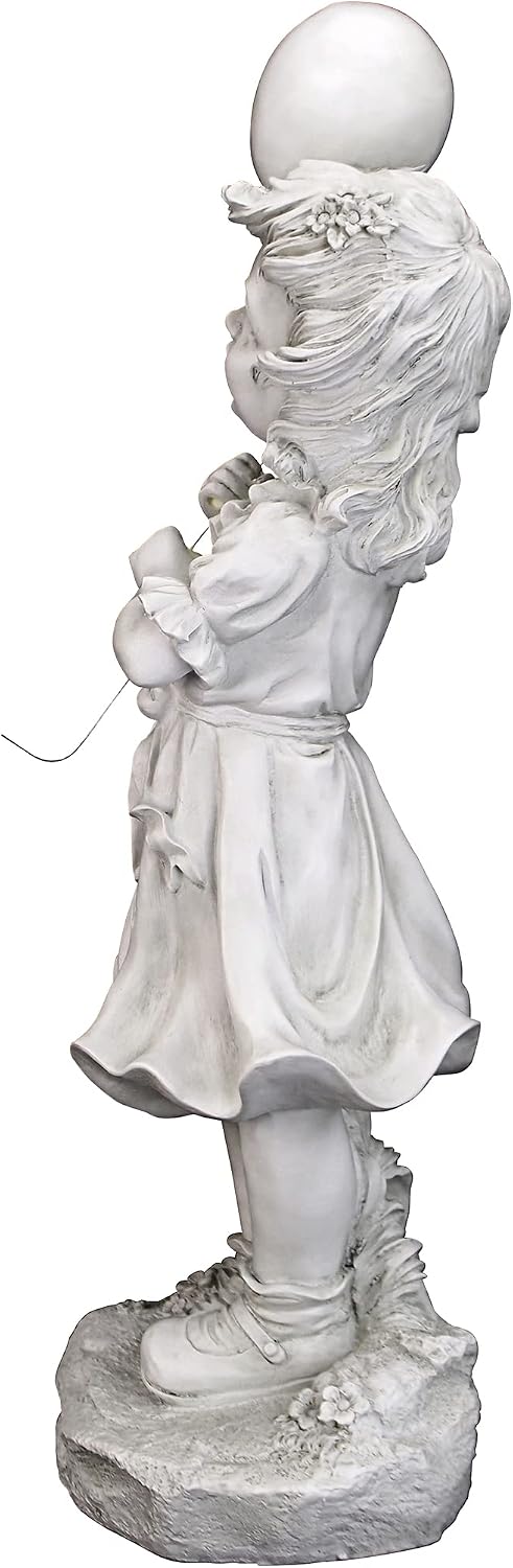 Design Toscano SH381029 Jessie and Her Balloon Statue,antique stone