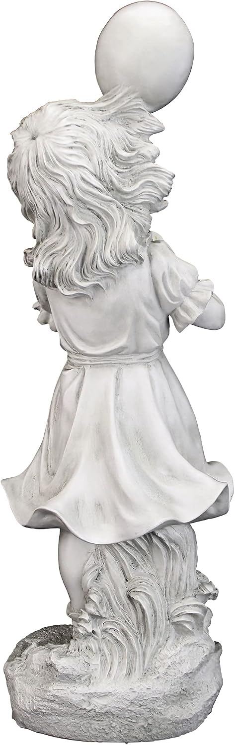 Design Toscano SH381029 Jessie and Her Balloon Statue,antique stone