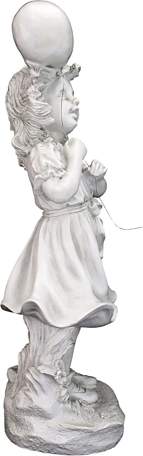 Design Toscano SH381029 Jessie and Her Balloon Statue,antique stone