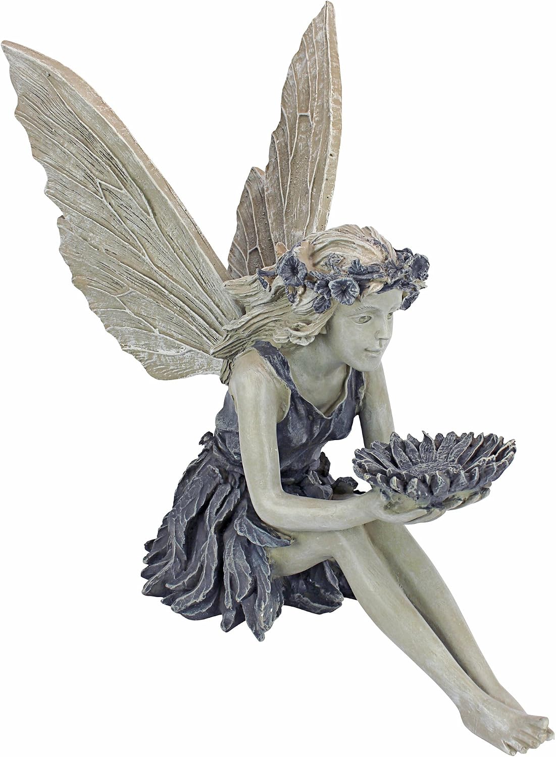 Design Toscano The Sunflower Fairy Statue Two Tone Stone