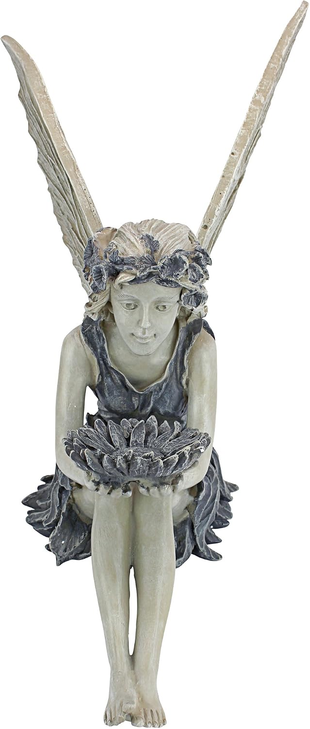 Design Toscano The Sunflower Fairy Statue Two Tone Stone