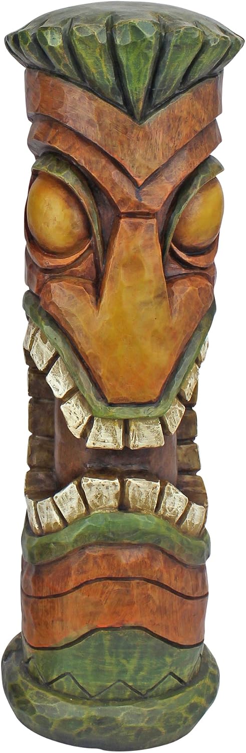 Design Toscano Aloha Hawaii Tiki Sculpture: Moai Haku Hana