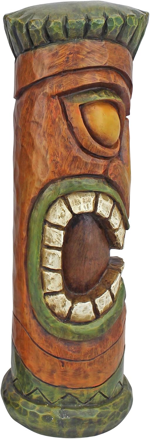 Design Toscano Aloha Hawaii Tiki Sculpture: Moai Haku Hana