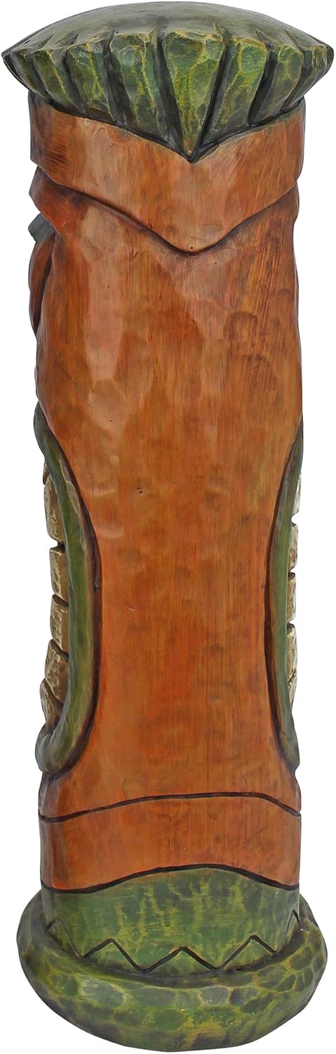 Design Toscano Aloha Hawaii Tiki Sculpture: Moai Haku Hana