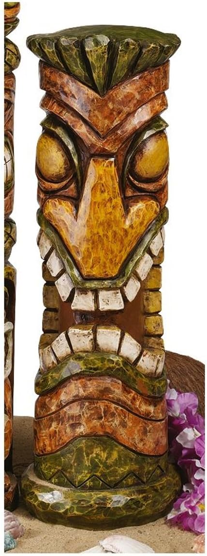 Design Toscano Aloha Hawaii Tiki Sculpture: Moai Haku Hana