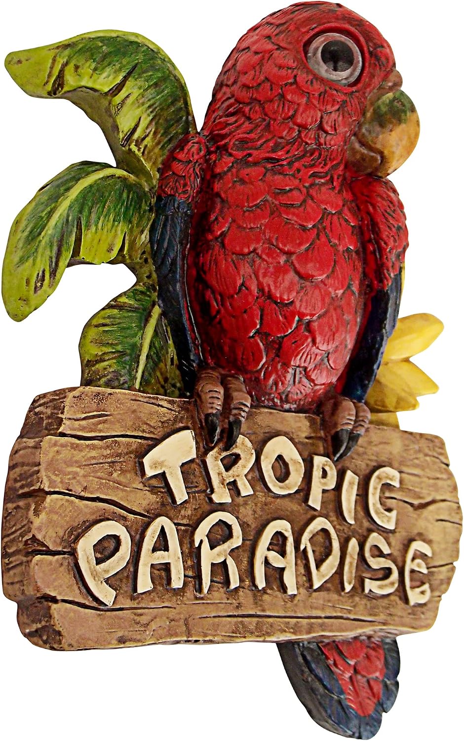 Design Toscano Tropic Parrot Paradise Wall Sculpture 10 Inch