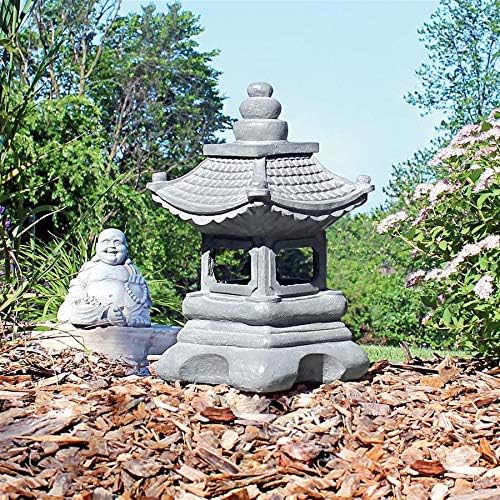 Design Toscano Chengdu Pagoda Asian Lantern Statue: Each Greystone