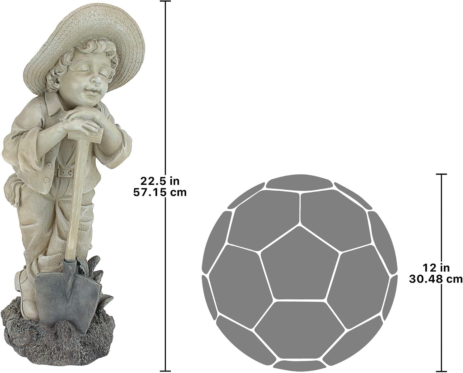 Design Toscano Samuel, Young Gardener Sculpture