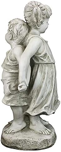 Design Toscano Back to Back Brother and Sister Garden Children Statue