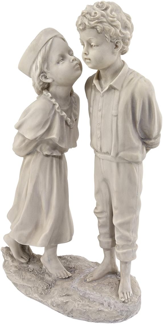 Design Toscano Love Children Garden Statue, Antique Stone