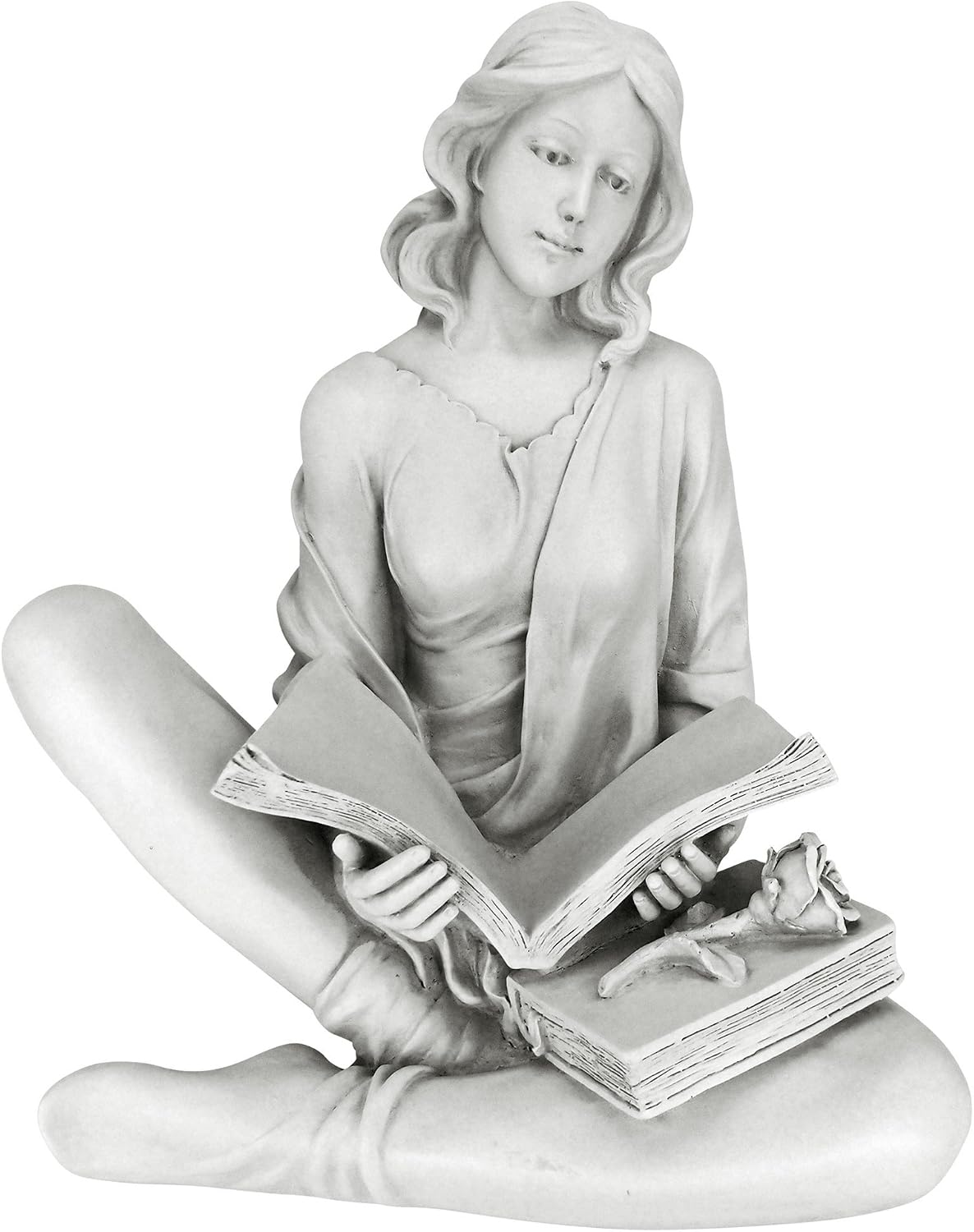 Design Toscano Reflection Reader Garden Girl Statue