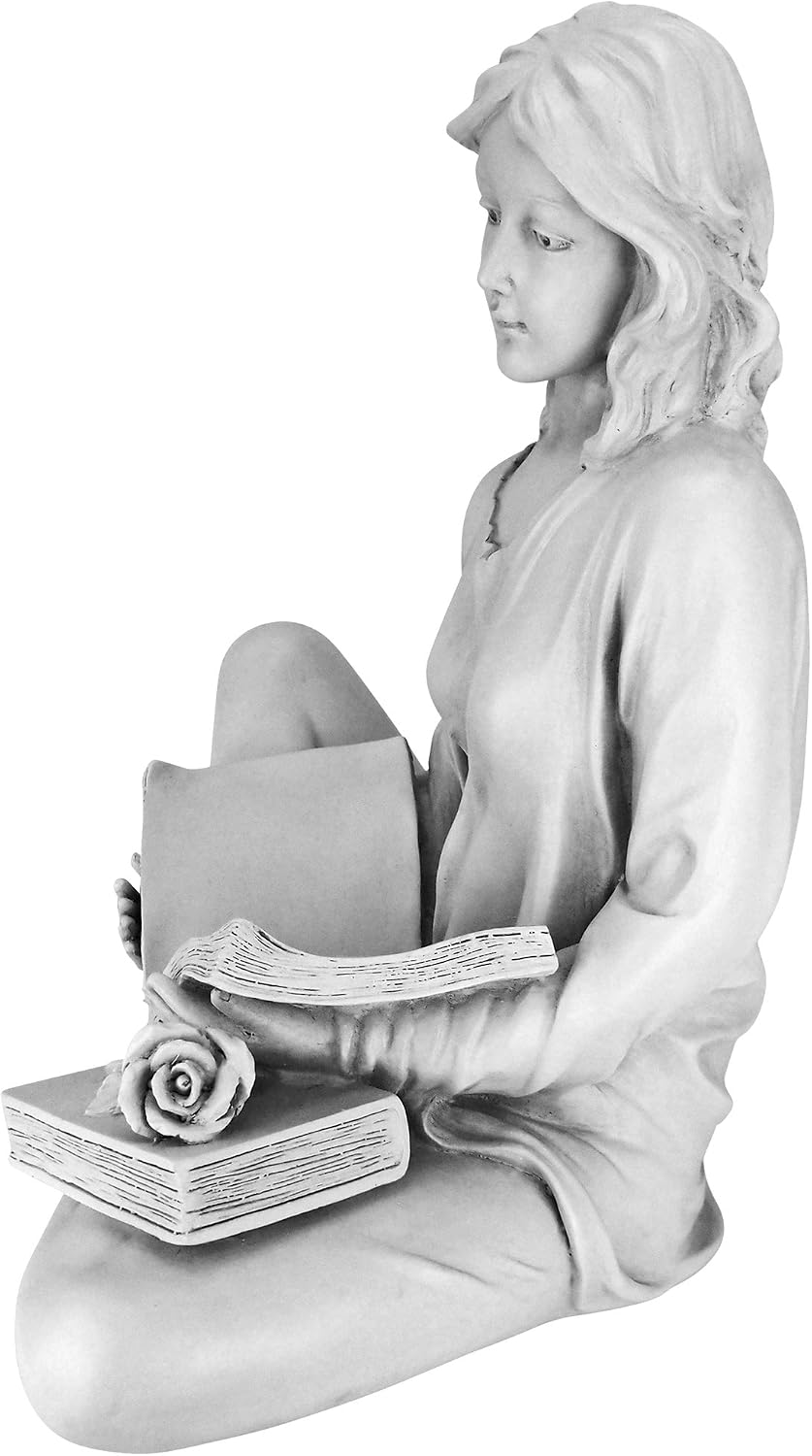 Design Toscano Reflection Reader Garden Girl Statue