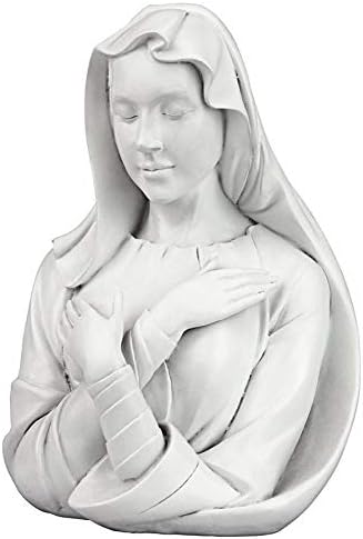 Design Toscano Blessed Virgin Mary, Lady of Grace Bust Statue 8.5 Inch
