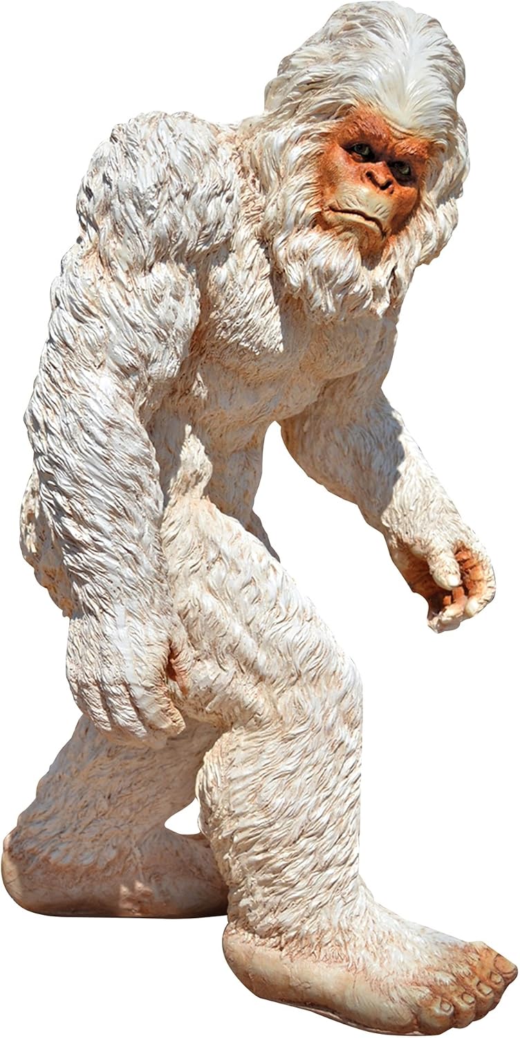 Design Toscano DB5383049 Abominable Snowman Yeti Statue, Large, White