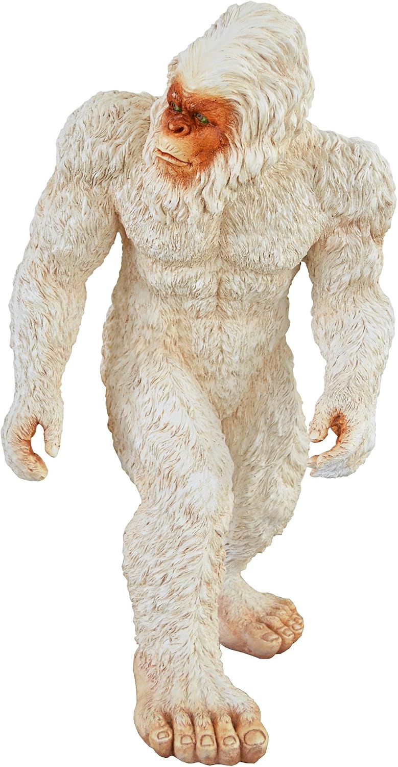 Design Toscano DB5383049 Abominable Snowman Yeti Statue, Large, White
