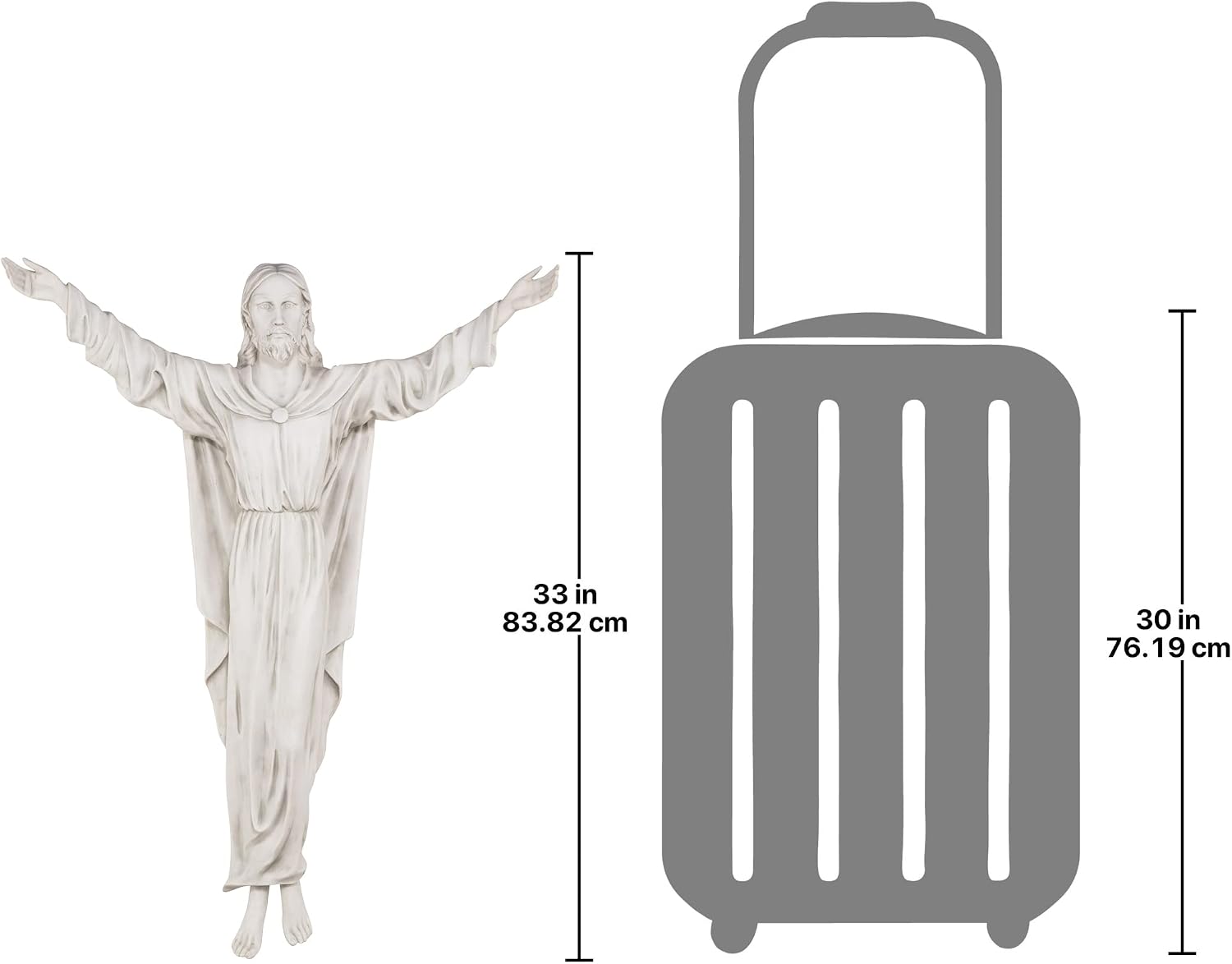 Design Toscano The Benediction of Jesus Wall Sculpture Antique Stone