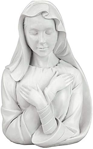 Design Toscano Blessed Virgin Mary, Lady of Grace Bust Statue 8.5 Inch