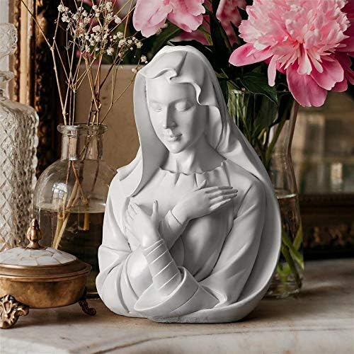 Design Toscano Blessed Virgin Mary, Lady of Grace Bust Statue 8.5 Inch