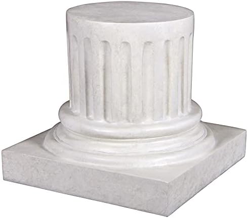 Design Toscano NE200053 Pedestal, Medium, Antique Stone Roman Empire