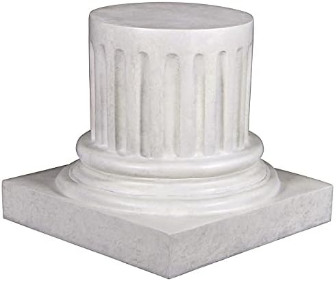 Design Toscano NE200053 Pedestal, Medium, Antique Stone Roman Empire