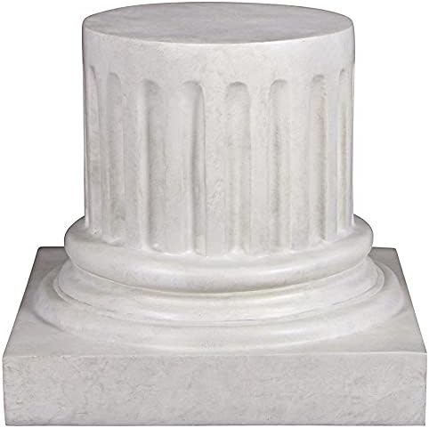 Design Toscano NE200053 Pedestal, Medium, Antique Stone Roman Empire